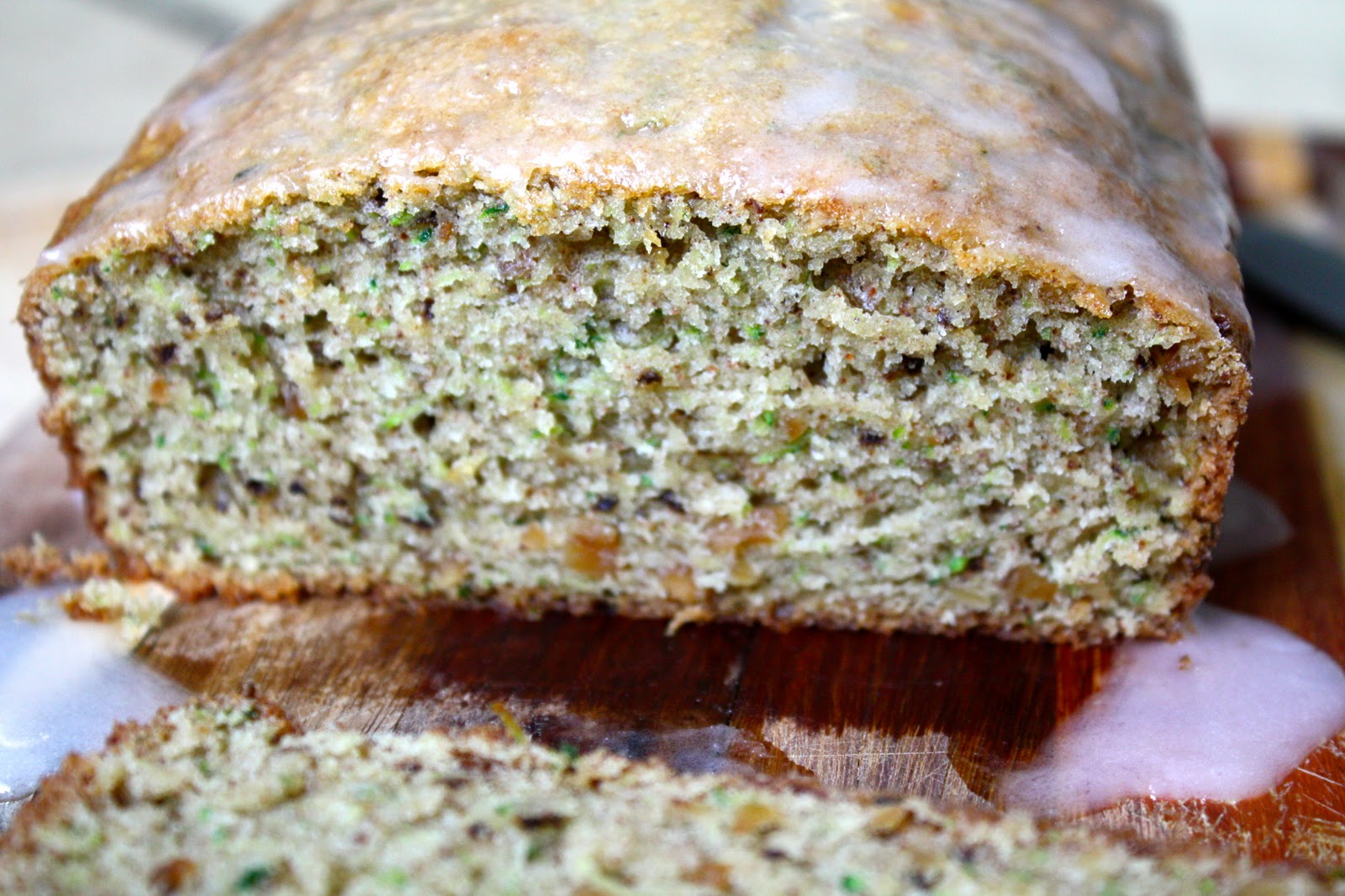 Sparrows & Spatulas ZucchiniOlive Oil Cake with Crunchy Lemon Glaze