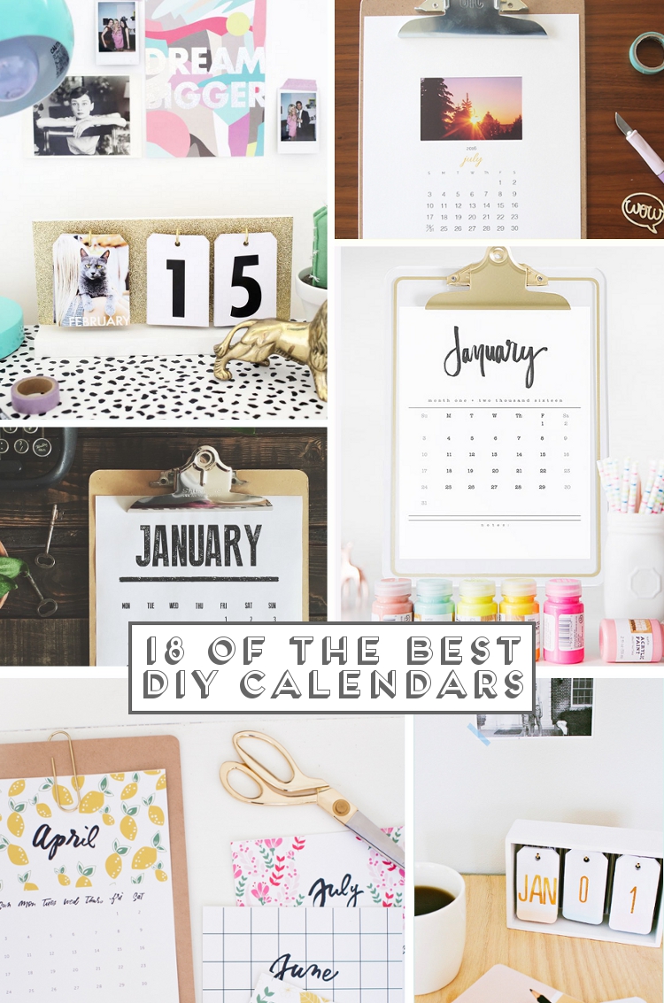 18 Of The Best Diy And Printable Calendars Gathering Beauty 18 Of The Best Diy And Printable Calendars