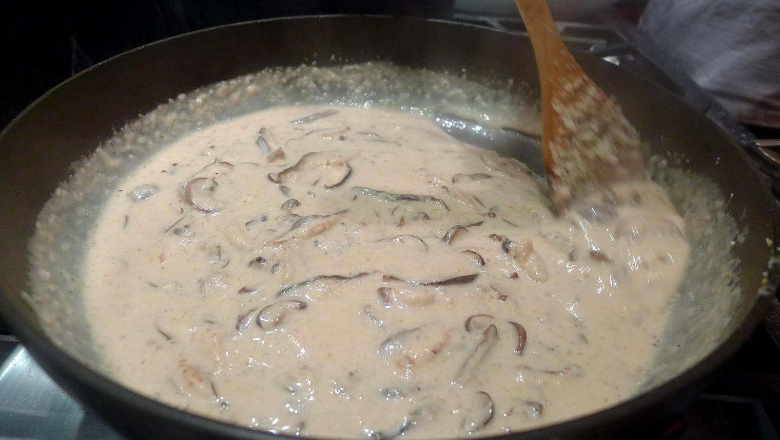 newFOOD tuesdayz Shitake Mushroom Cream Sauce