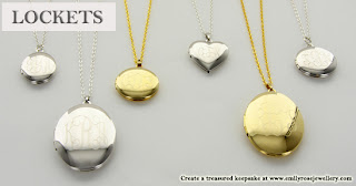 monogram initial lockets