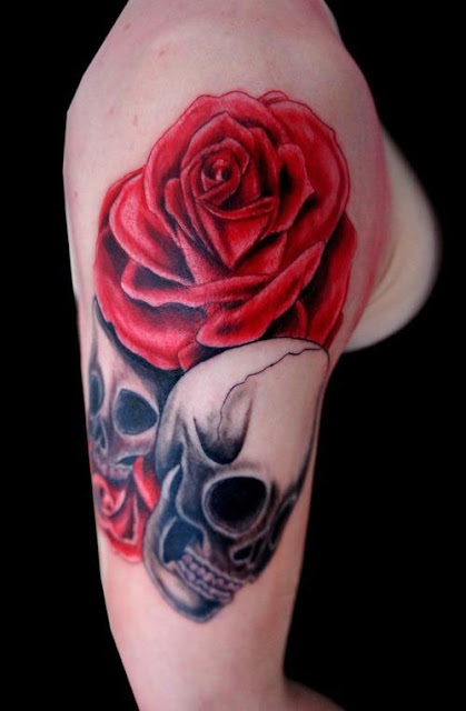 Rose Drawing Tattoo