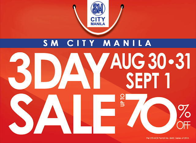 SM City Manila 3-Day Sale August - September 2013 | Shopping Sale