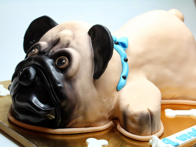 3D Pug Birthday Cake - Best Birthday Cakes in London