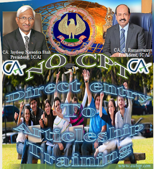Direct Admission to CA Intermediate (IPC) Course Exemption from CA CPT