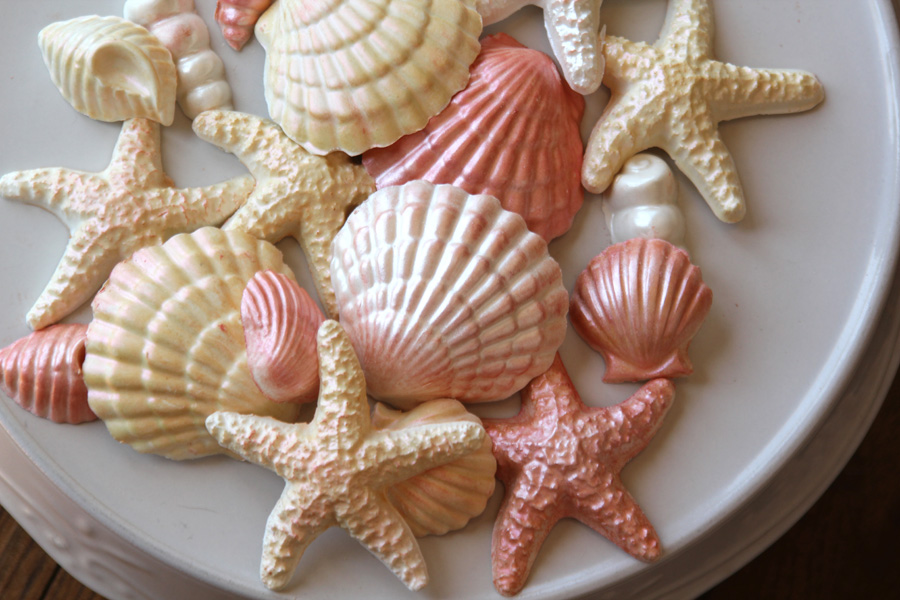 Molded Chocolates With White Shell Molded Chocolates With White Shell
