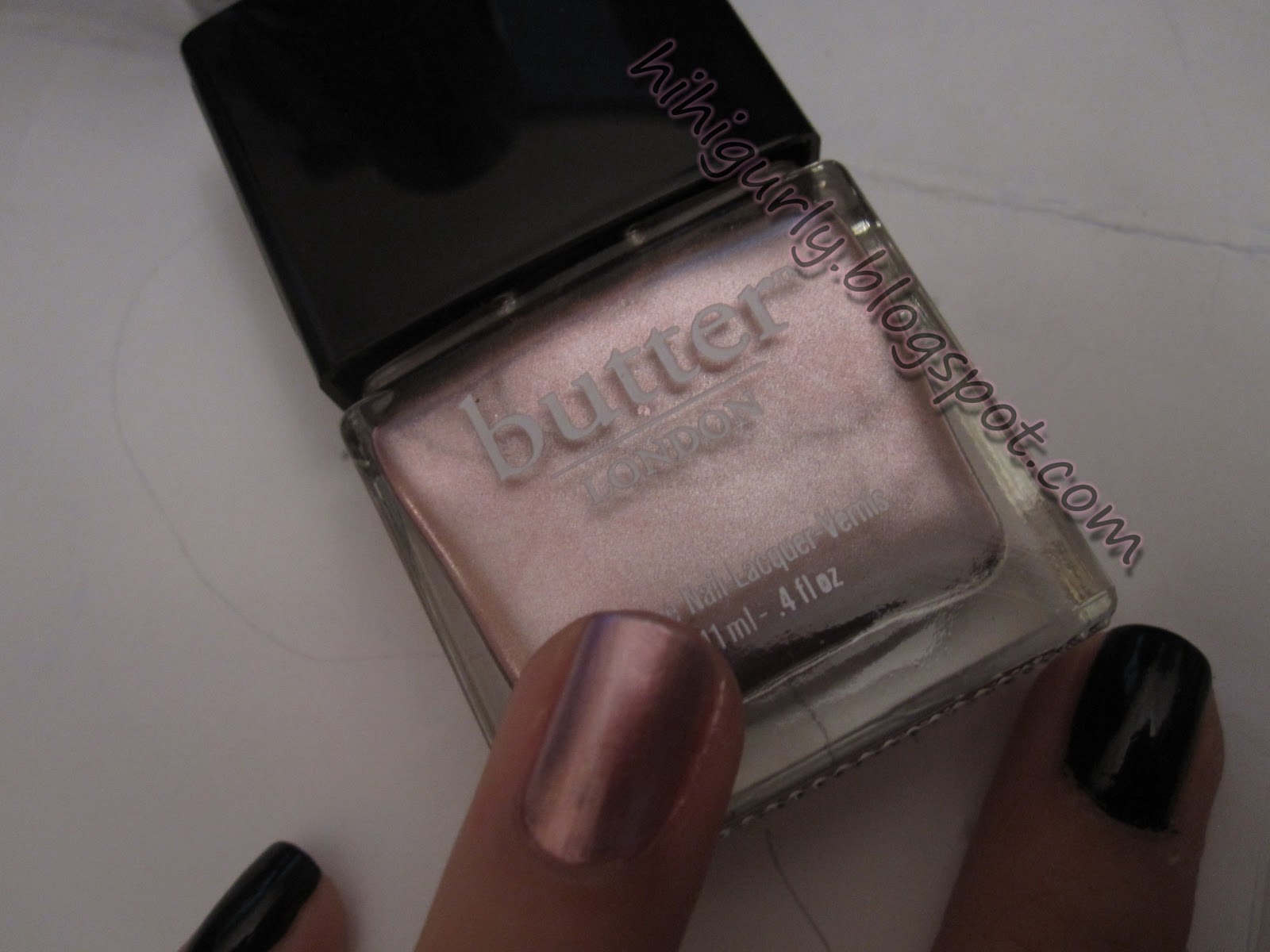 For my ring finger I used 2 coats of Butter London's Fairy Lights which is For my ring finger I used 2 coats of Butter London's Fairy Lights which is