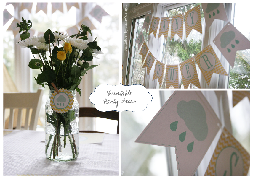 Nellie Design Rain Shower Baby Shower