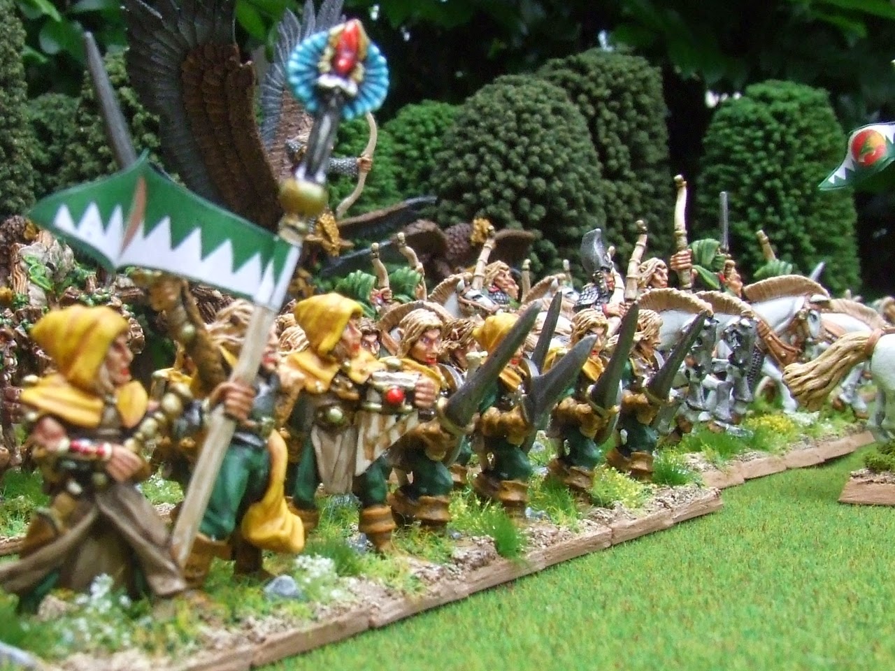Land of the Lead Old School Citadel Wood Elf Army so far....
