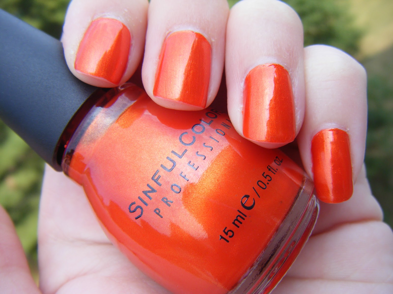 8. Sinful Colors Courtney Orange Nail Polish Shade - wide 7