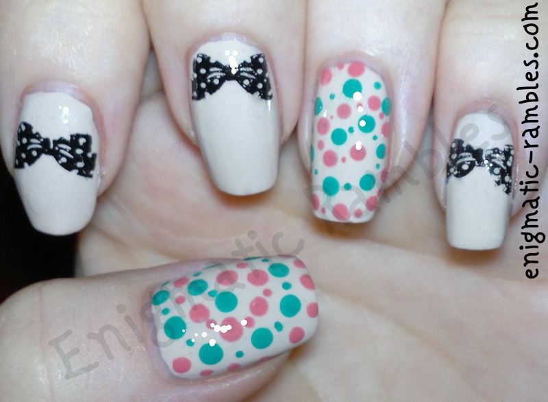 Bow Dotticure Nails moyou-nails-stamping-plate-105-bows-dotticure
