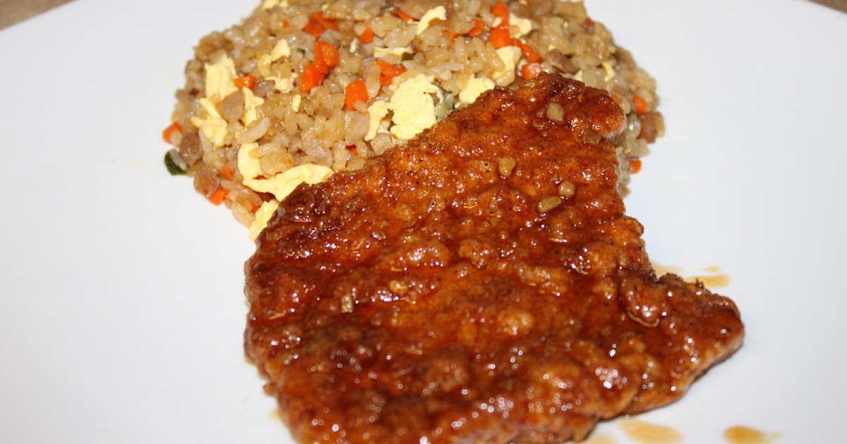 One Sweet Hobby Double Crunch Honey Garlic Pork Chop With Pork Fried Rice