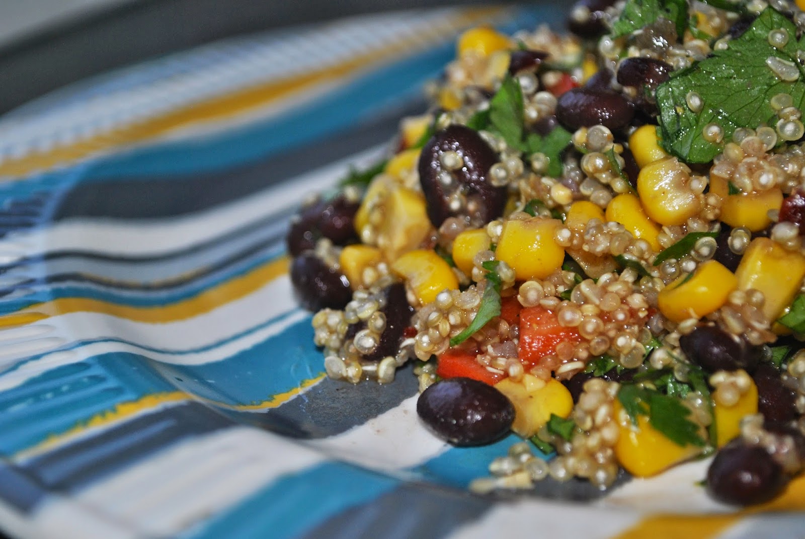 Recipe Doodle EDAMAME SALAD and BLACK BEAN AND QUINOA SALAD and LIMA