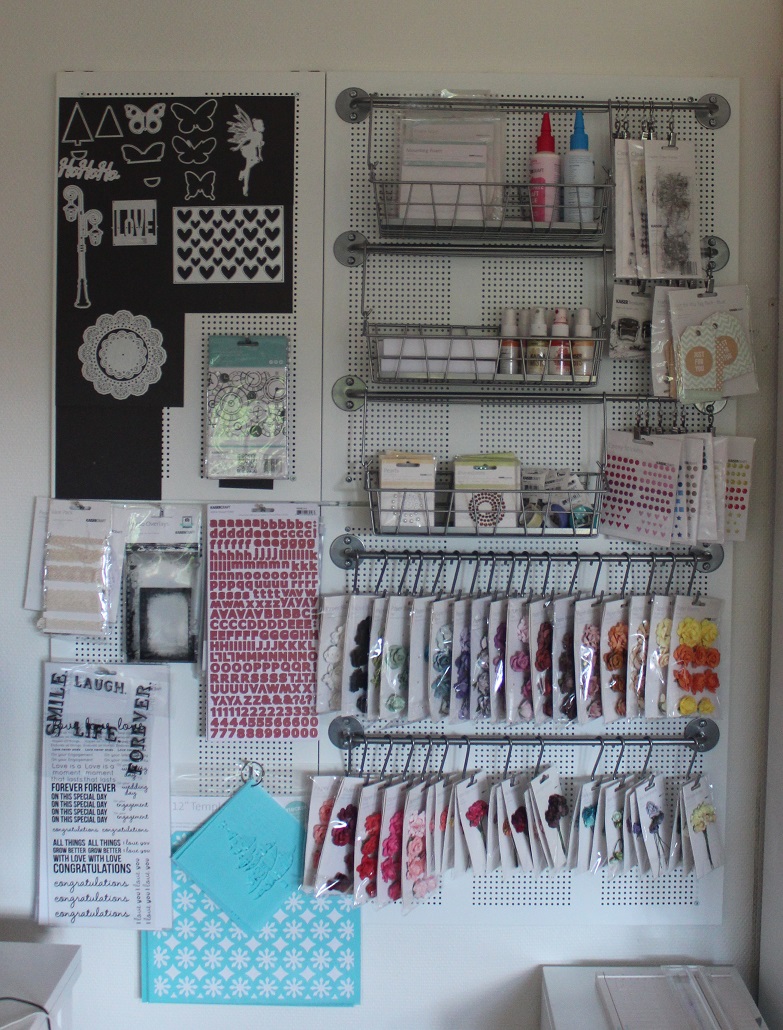 My Craft and Garden Tales Craft Wall Storage IKEA hacks (with a list