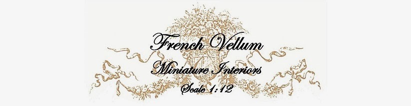 French Vellum Miniature Interiors
