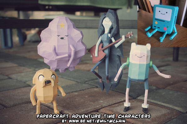Adventure papercraft Time templates characters papercraft awesome weblog: Papercraft  Ninjatoes'