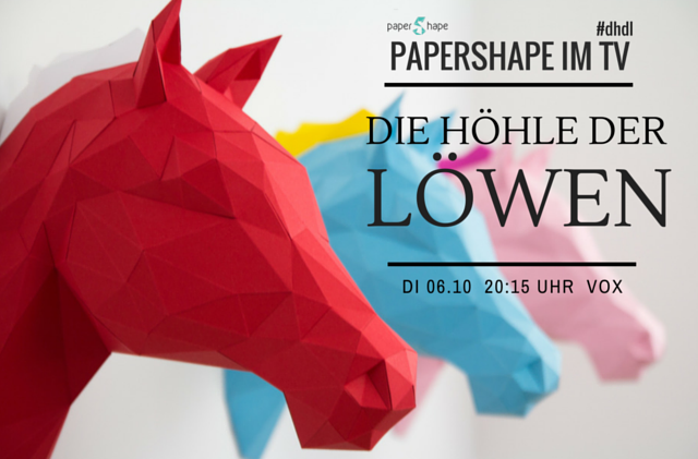 Tiertrophäen Papier Die Höhle der Löwen Tiertrophäe Papier DHDL