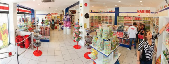 boutique de bonbons Haribo dans le Gard