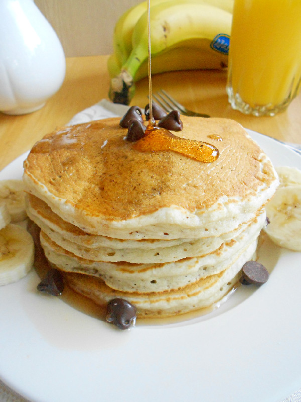 Banana Chocolate Chip Pancakes Confessions of a Confectionista