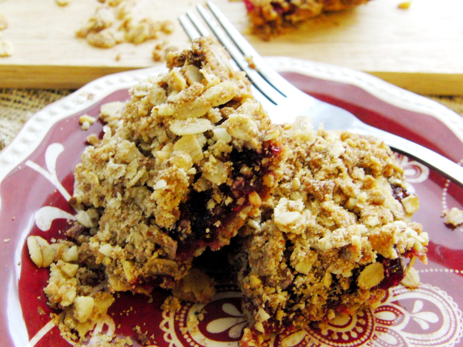 Curly Girl Kitchen Healthy Oatmeal Almond Bars with Fruit Filling