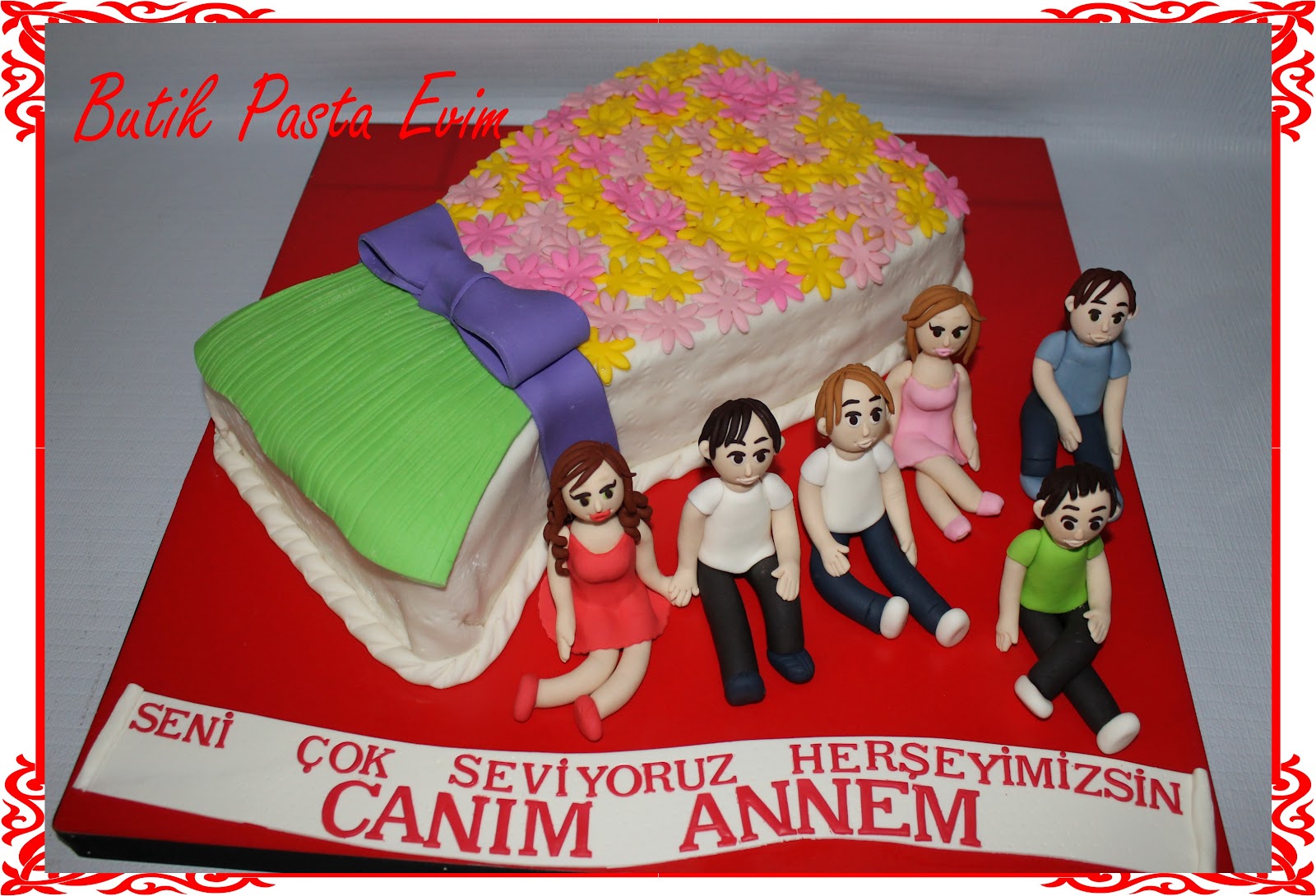 BUTİK PASTA EVİMDENİZLİ Çiçek Buketi Pasta…