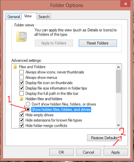 Cara menampilkan Folder yang di hidden