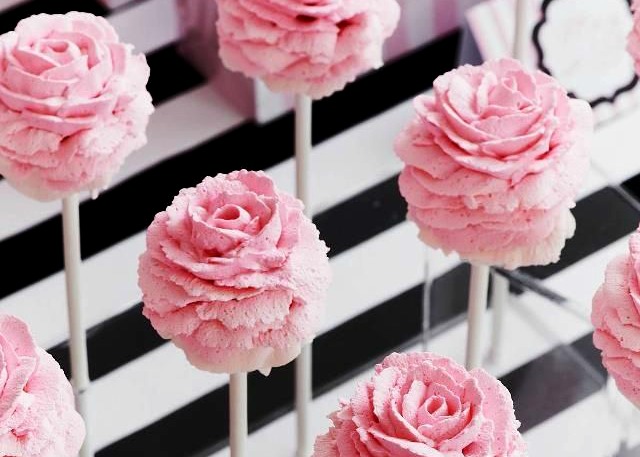 Cake Pop Flores rosas 50 Ideias de Cake Pops