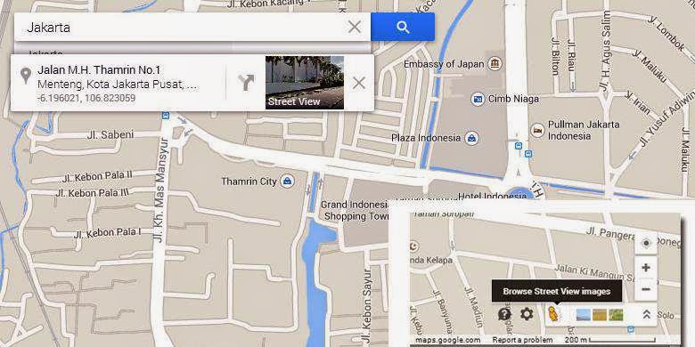 Google Street View Indonesia via PC