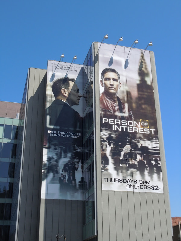 Giant Person of Interest billboard