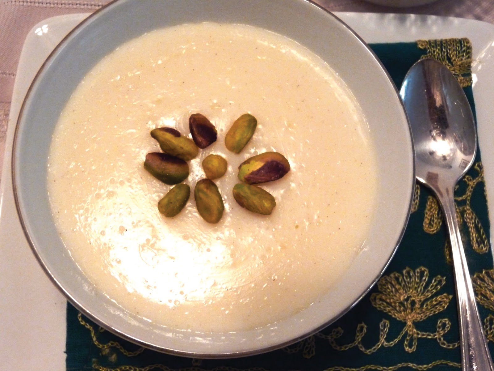 The Iraqi Family Cookbook Cornstarch Pudding Mahallabi محلبي