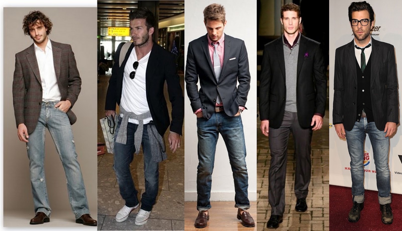 blazer calça jeans e sapato social