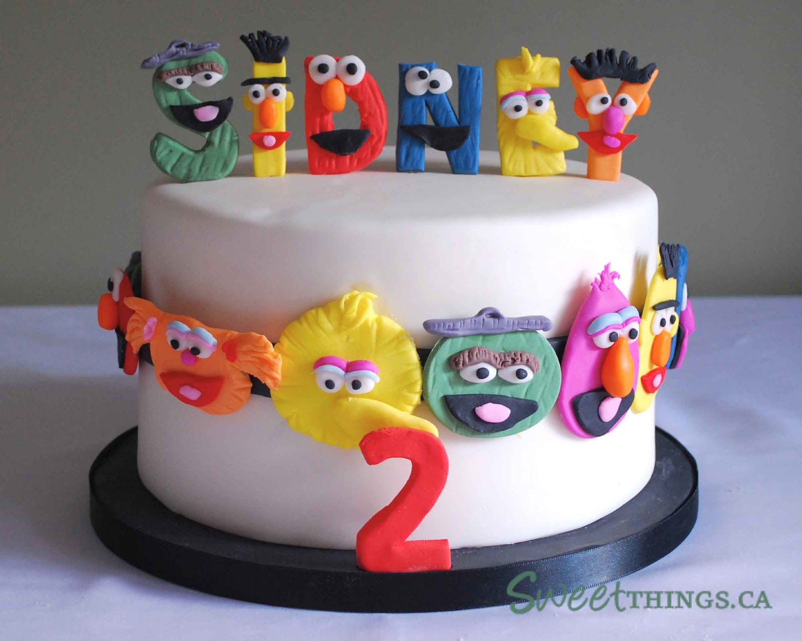 SweetThings 2nd Birthday Cake Sesame Street Cake SweetThings 2nd Birthday Cake Sesame Street Cake