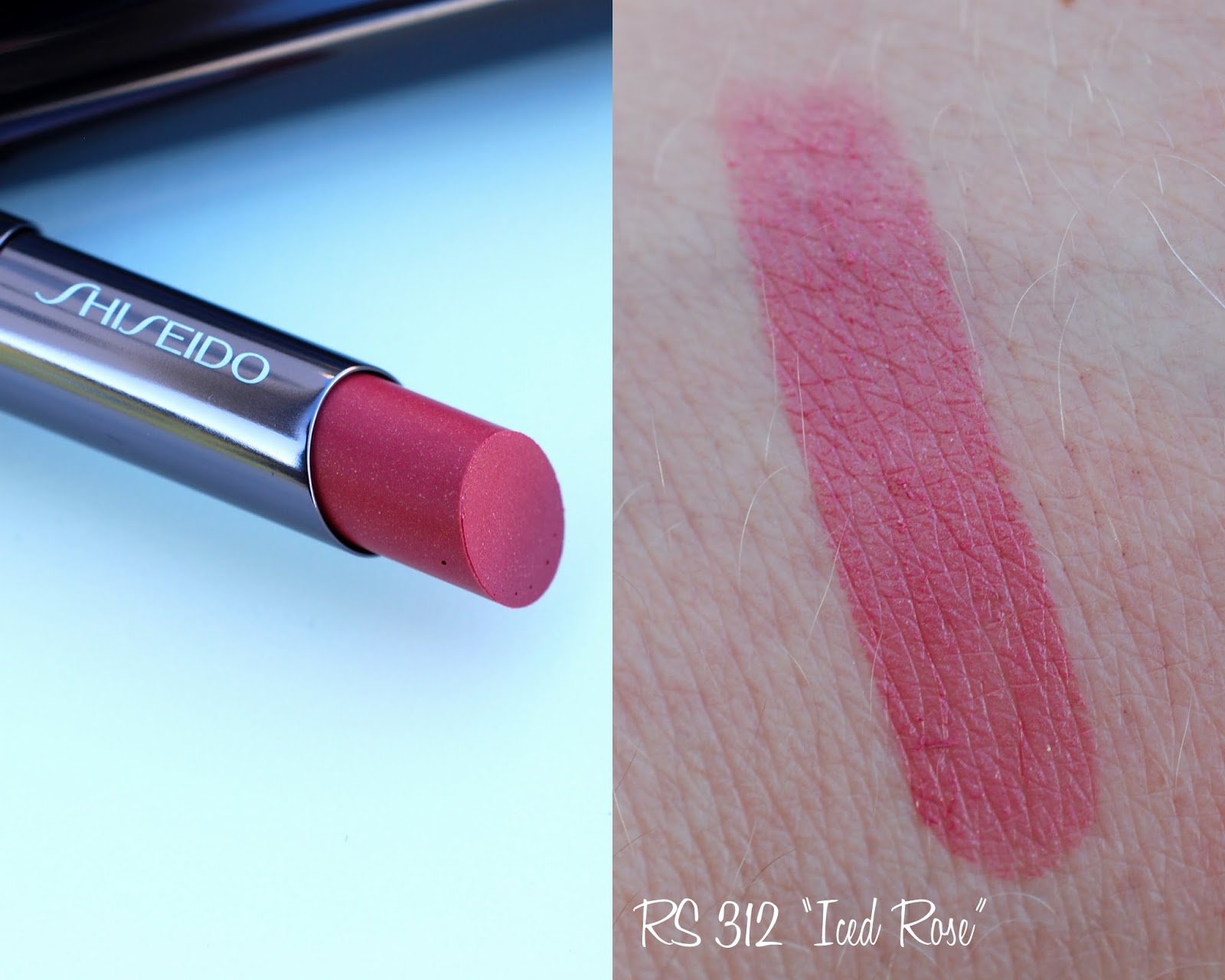 Tageslicht Swatch Shiseido Shimmering Rouge RS312 "Iced Rose" Tageslicht Swatch Shiseido Shimmering Rouge RS312 "Iced Rose"
