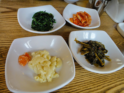 Side dishes served at Fusion Restaurant Insadong Seoul