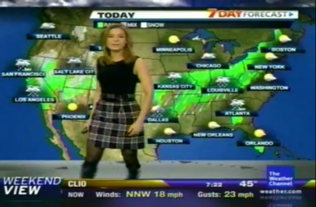 Upskirt jan carfagno of weather channel Baked lick potato salt