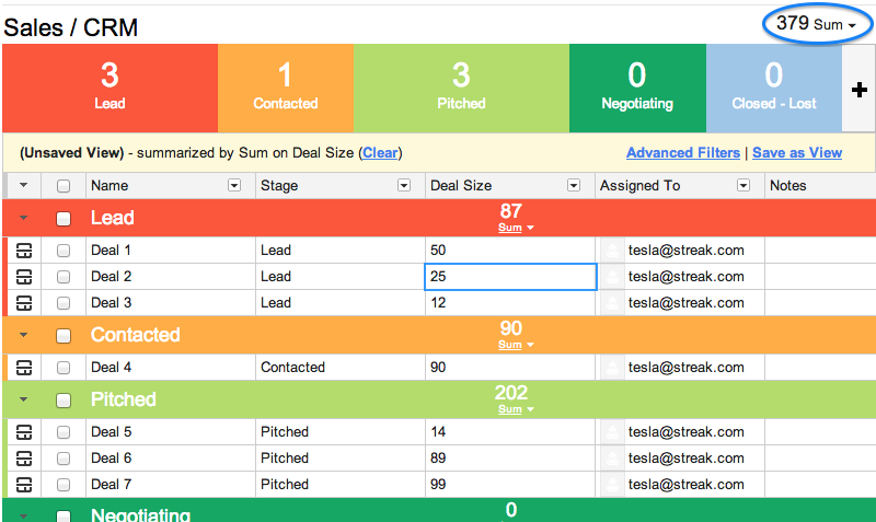 excel pipeline