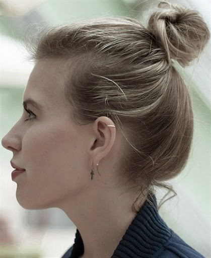 New Short Hair Bun Models For Women Trends 2015