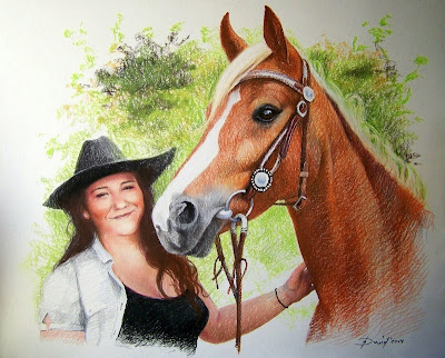 Mädchen und ihr Pferd, Doppelportrait, Pferdeportrait Mädchen und ihr Pferd, Doppelportrait, Pferdeportrait