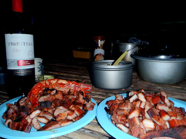 Dampalitan Island foods in camping