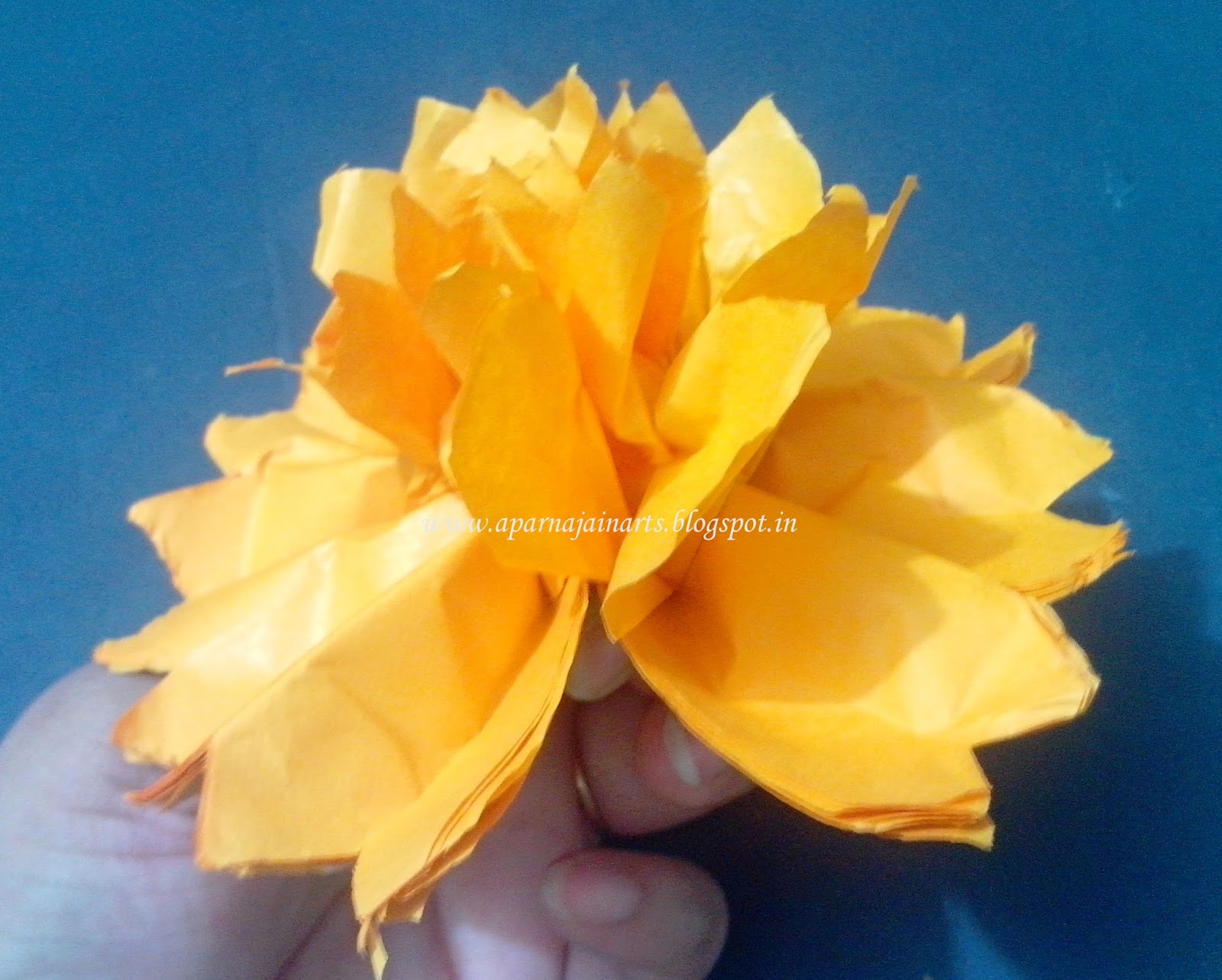 "The Crafty World" Pankh Arts Pom Pom Tissue/Kite Paper Flowers