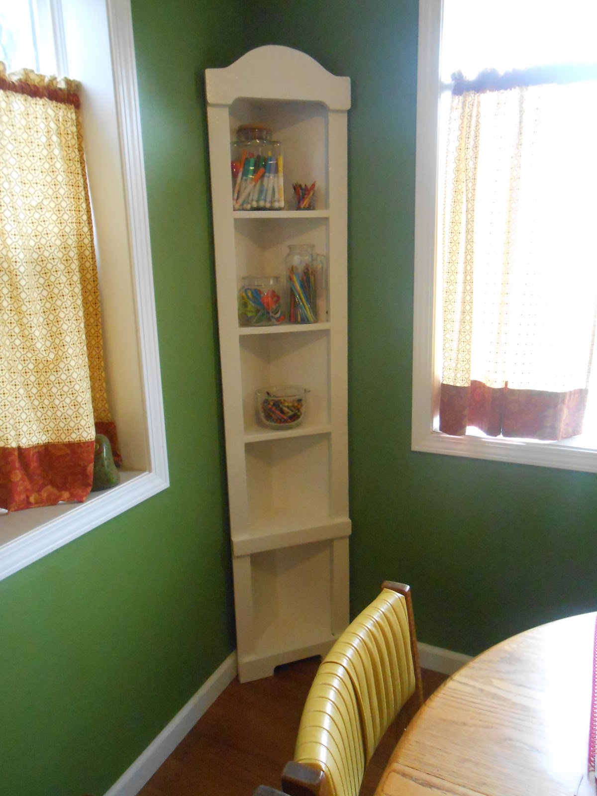 Drab to Fab Corner Hutch Gone Fabulous