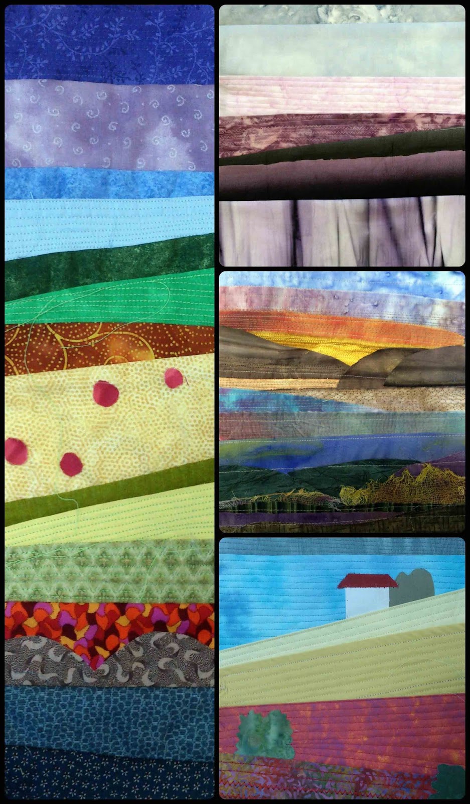 Duffryn Quilters Landscape quilting workshops @Quilt Routes