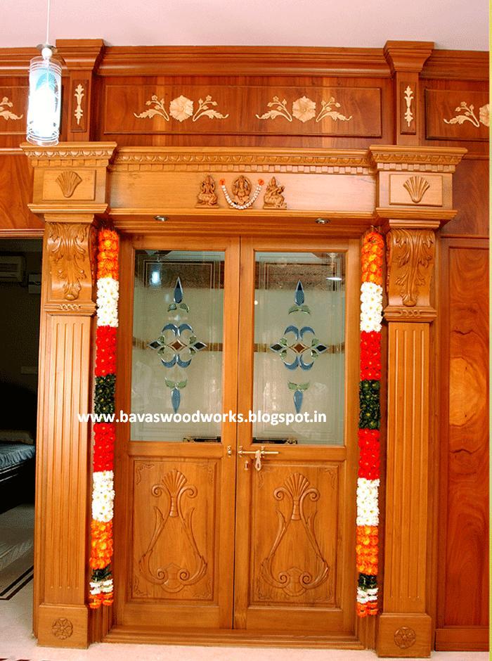 BAVAS WOOD WORKS: Pooja Room wooden Designs and Some Ideas