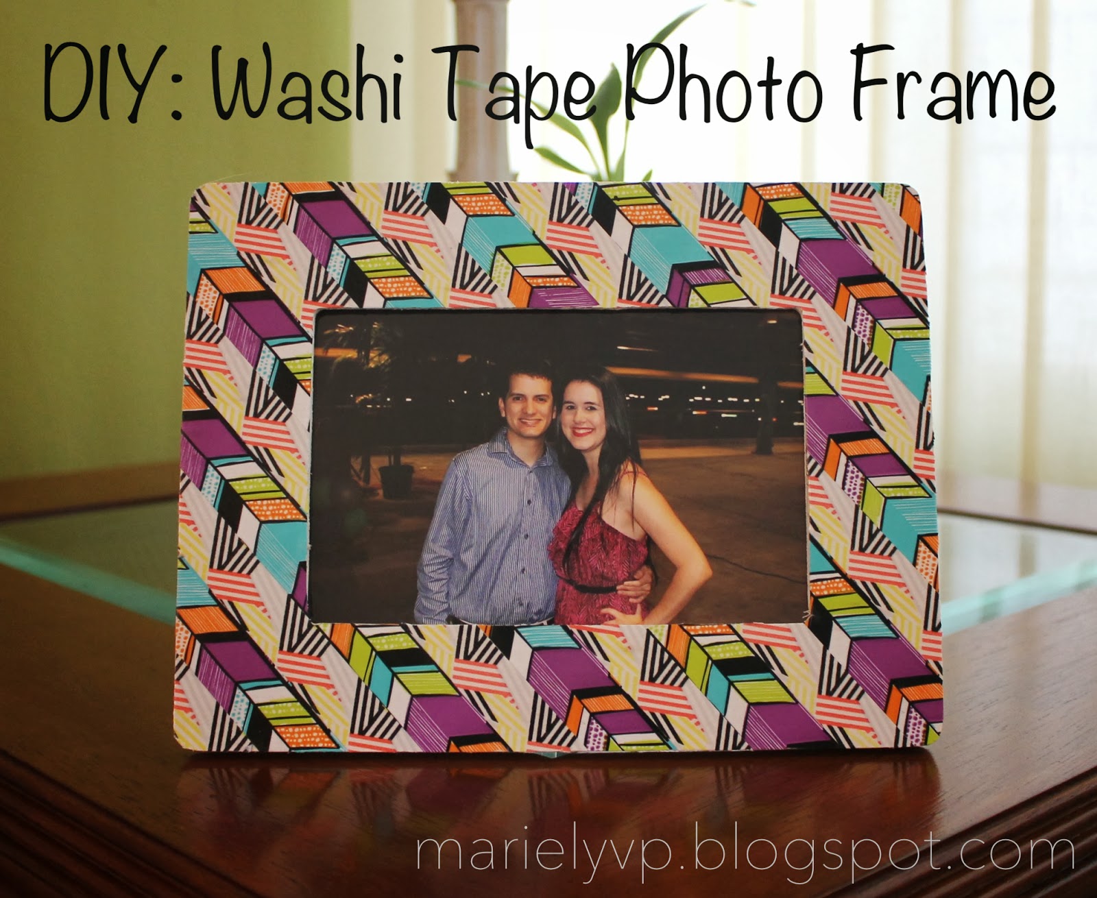 We Read!: DIY: Washi Tape Photo Frame