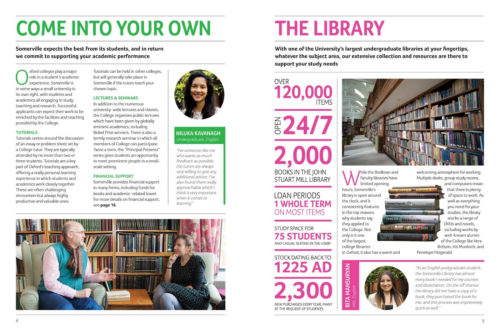 college prospectus design samples