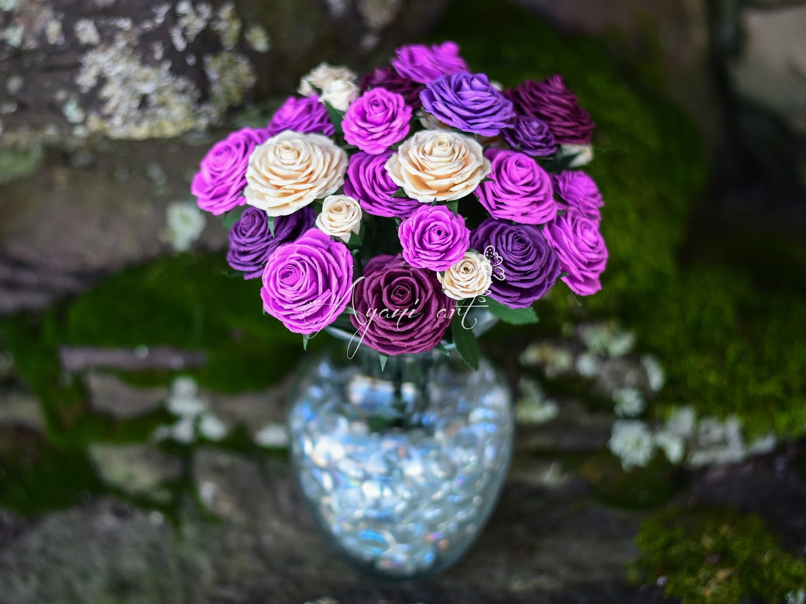 Ayani art Paper Roses