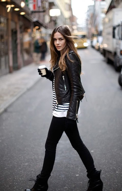 Black Leather Jacket With Brown Boots Men Black Leather Jacket With Brown Boots Men