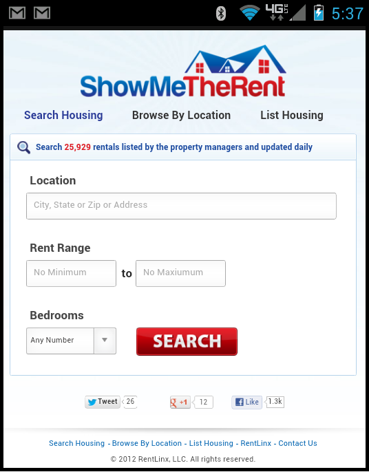 RentLinx One and Done New mobile friendly ShowMeTheRent!
