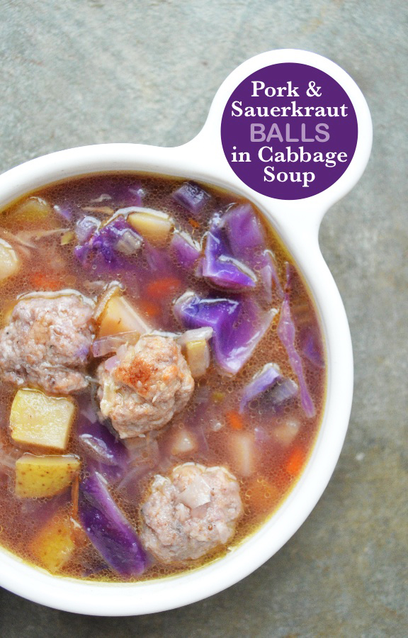 iron stef cabbage soup with sauerkraut pork balls