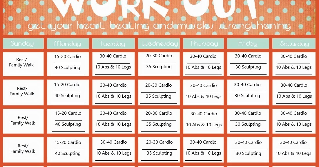 Life's Journey To Perfection Wisdom Wednesday Workout Calendar Printable