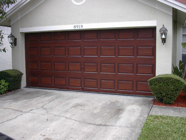 how to paint a wood garage door